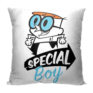 Cartoon Network Dexter's Laboratory Very Special Boy Throw Pillow 18x18 Inches