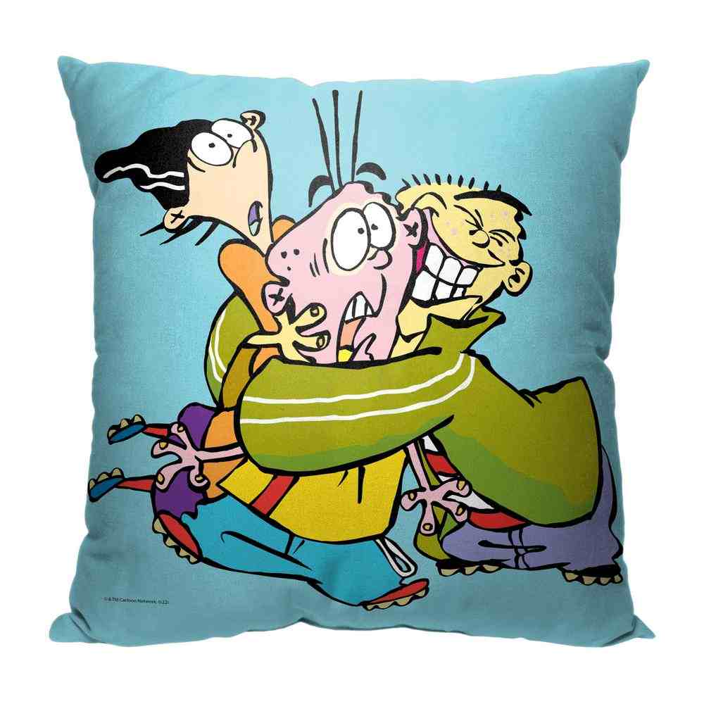 Cartoon Network Ed Edd N Eddy Bro Hug Throw Pillow 18x18 Inches