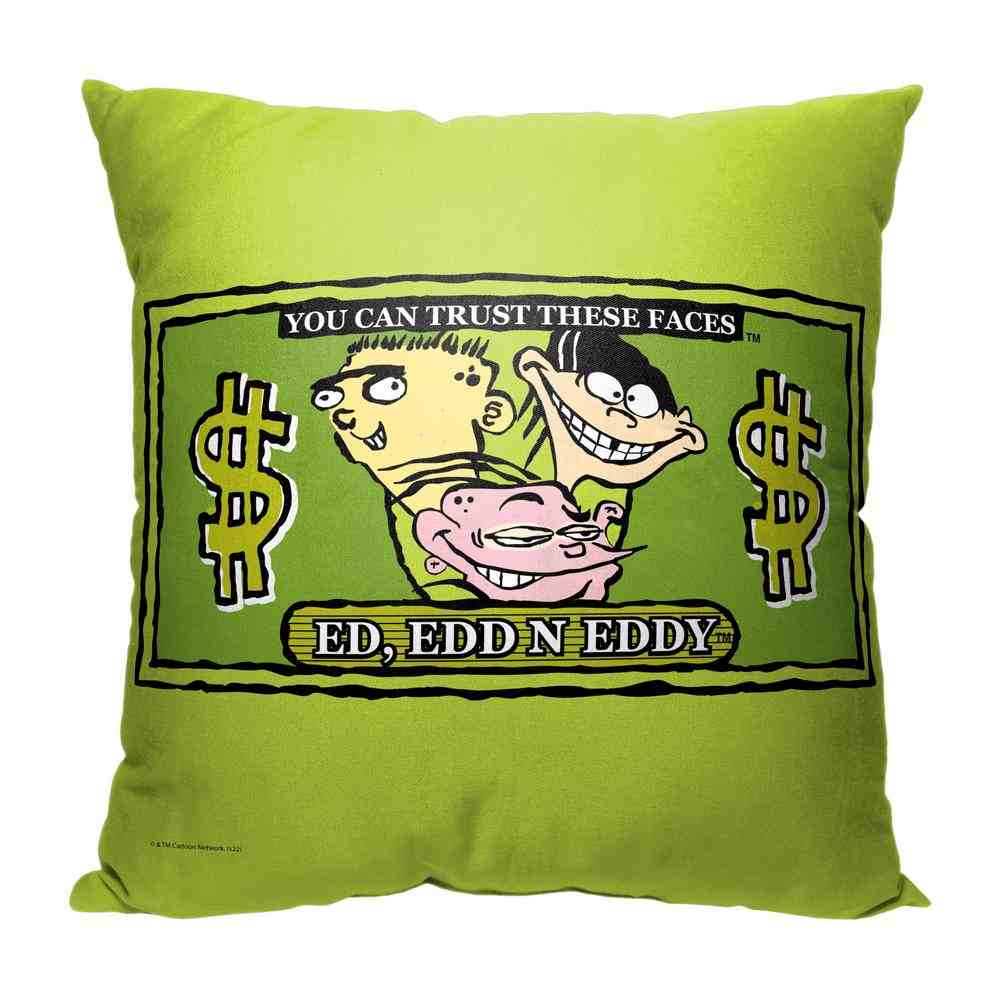 Cartoon Network Ed Edd N Eddy Trustworthy Faces Throw Pillow 18x18 Inches