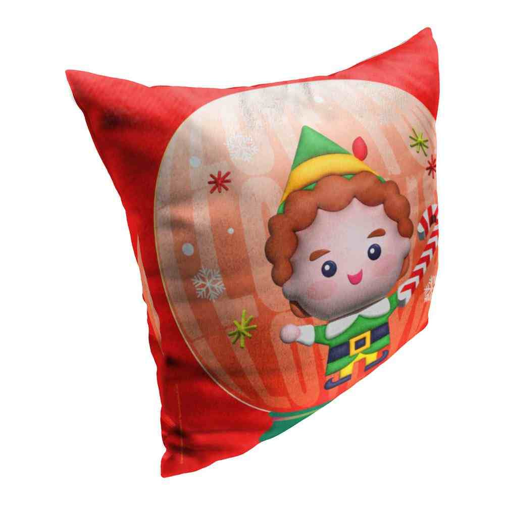 Warner Bros. Elf I Love You Snow Globe Throw Pillow 18x18 Inches