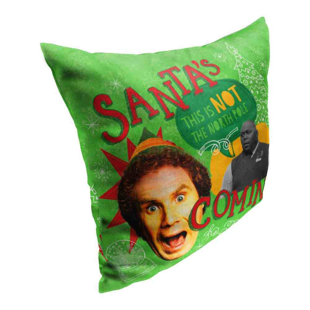 Warner Bros. Elf Not The North Pole Throw Pillow 18x18 Inches