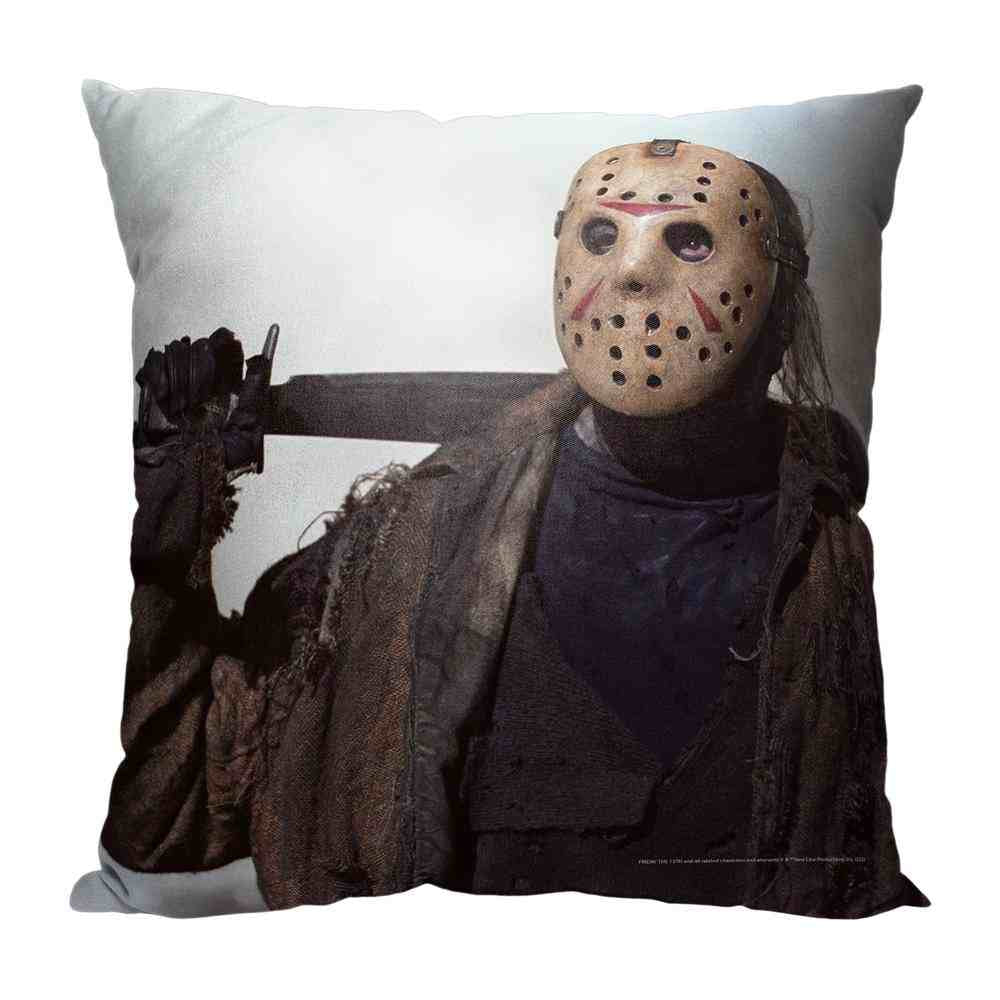 Warner Bros. Friday the 13th Stalking Killer Throw Pillow 18x18 Inches