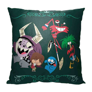 Cartoon Network Foster's Home For Imaginary Friends Dance Party Throw Pillow 18x18 inches