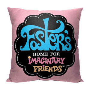 Cartoon Network Foster's Home For Imaginary Friends Foster's Logo Throw Pillow 18x18 inches