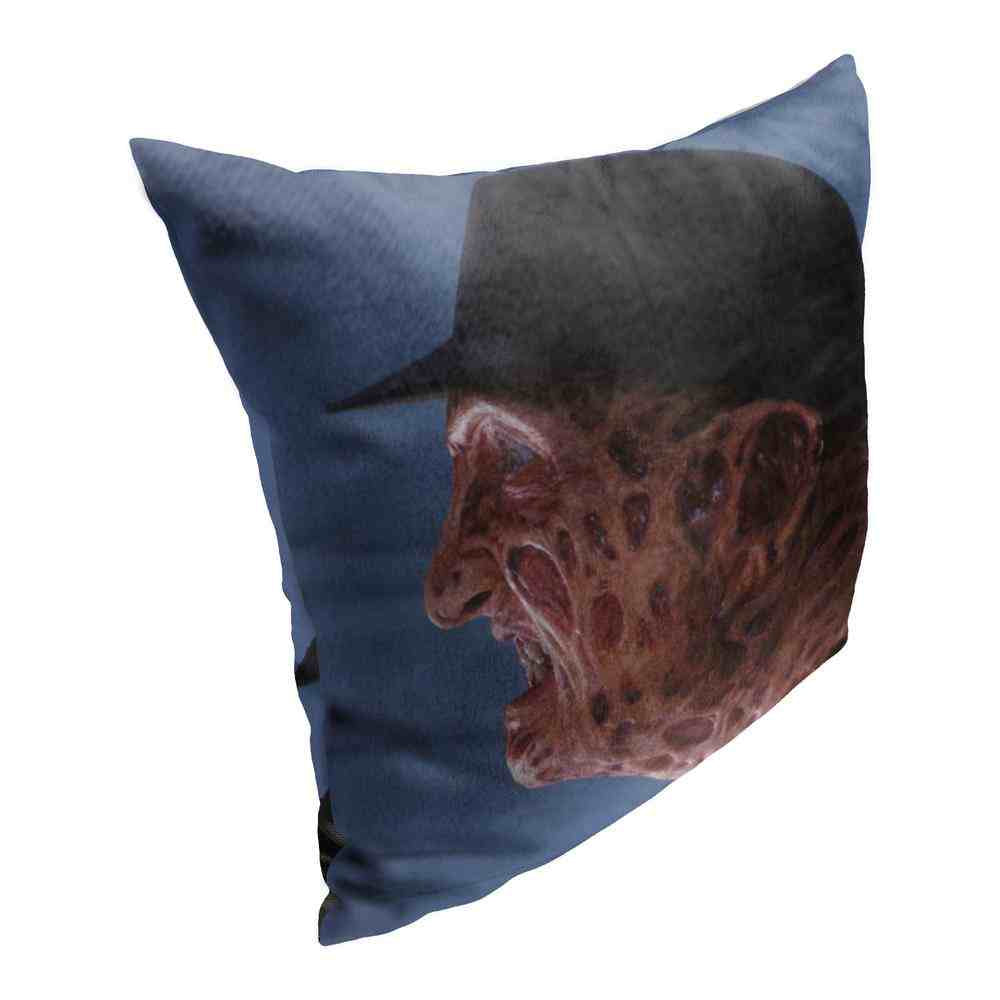 Warner Bros. Freddy vs Jason Face Off Freddy Throw Pillow 18x18 Inches