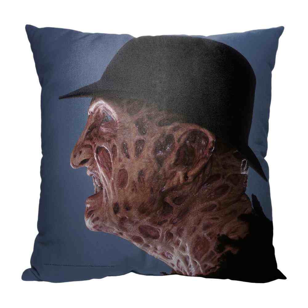 Warner Bros. Freddy vs Jason Face Off Freddy Throw Pillow 18x18 Inches