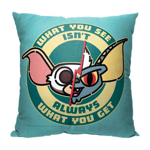 Warner Bros. Gremlins Not What You Get Throw Pillow 18x18 Inches