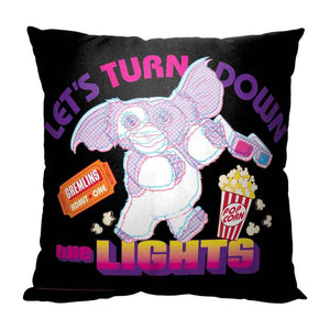 Warner Bros. Gremlins Turn Off The Lights Throw Pillow 18x18 Inches