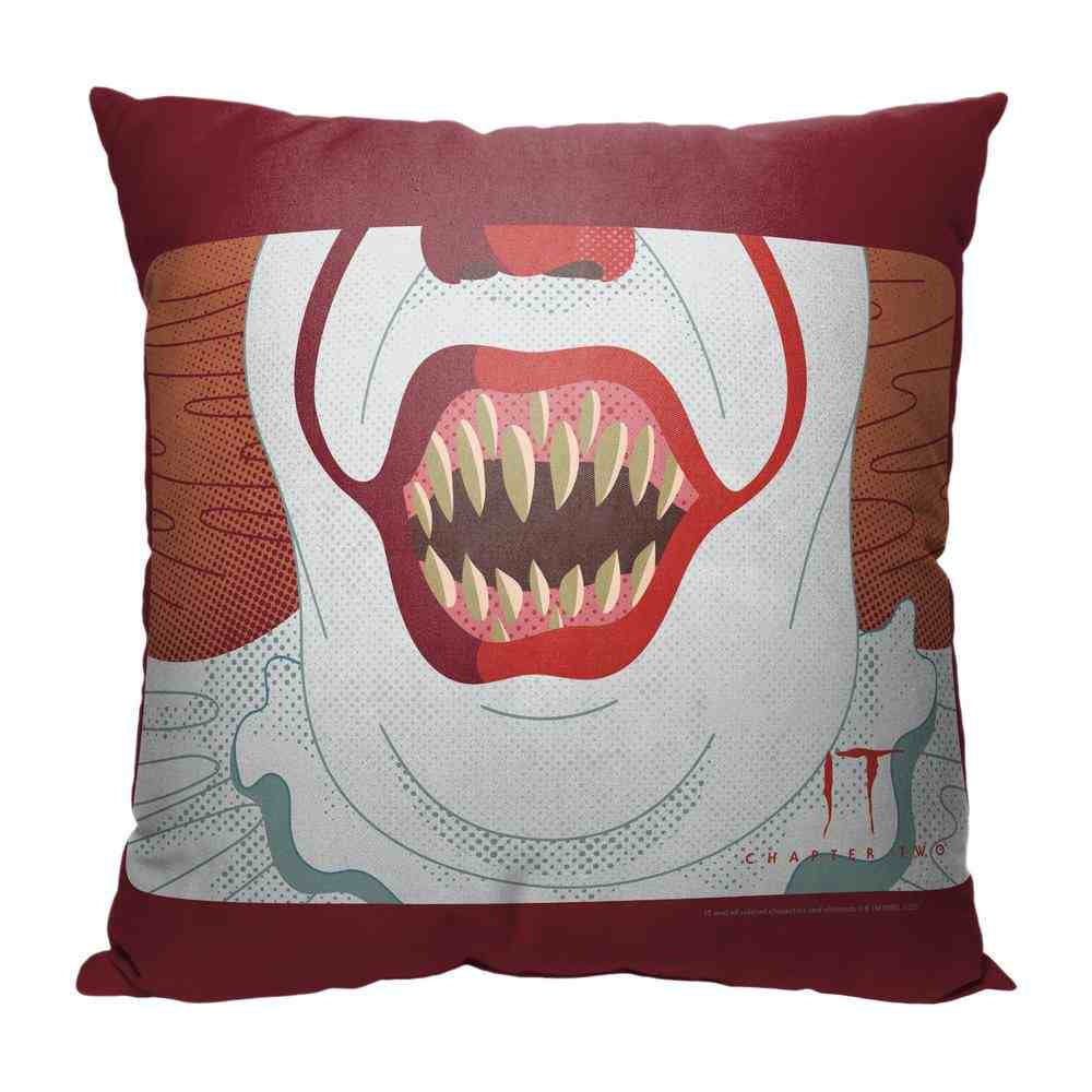 Warner Bros. It 2 Smile Wide Throw Pillow 18x18 Inches