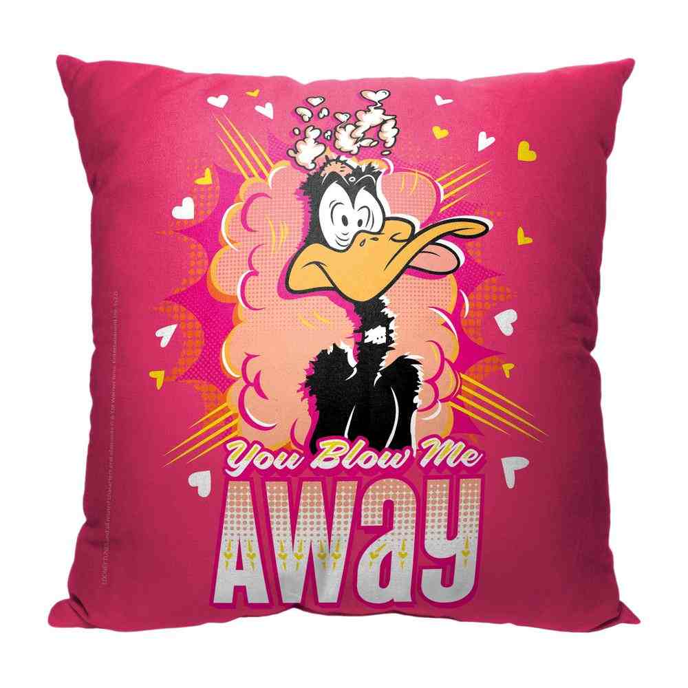 Warner Bros. Looney Tunes Blown Away Throw Pillow 18x18 Inches