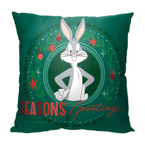 Warner Bros. Looney Tunes Greetings From Bugs Throw Pillow 18x18 Inches