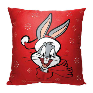 Warner Bros. Looney Tunes Holiday Bugs Throw Pillow 18x18 Inches