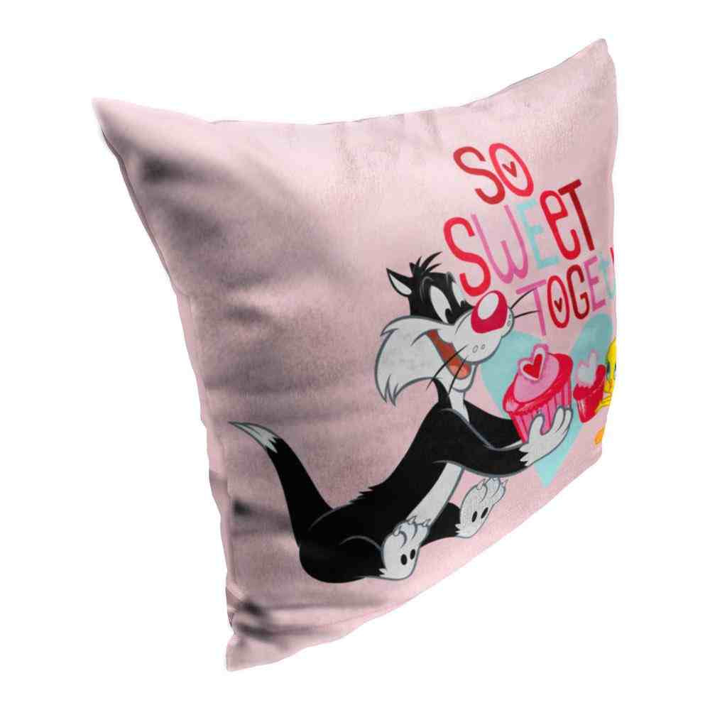 Warner Bros. Looney Tunes So Sweet Together Throw Pillow 18x18 Inches