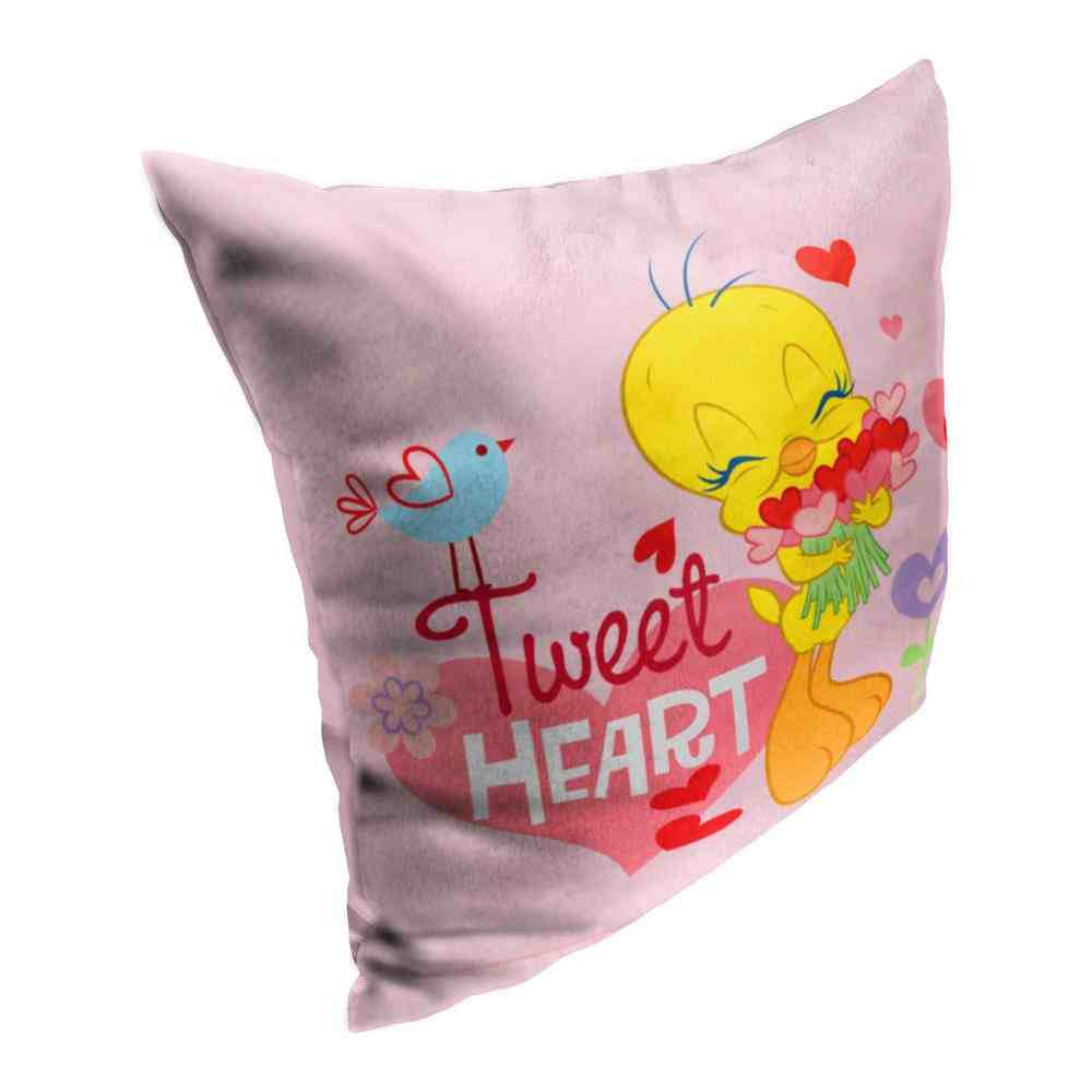 Warner Bros. Looney Tunes Tweet Heart Throw Pillow 18x18 Inches