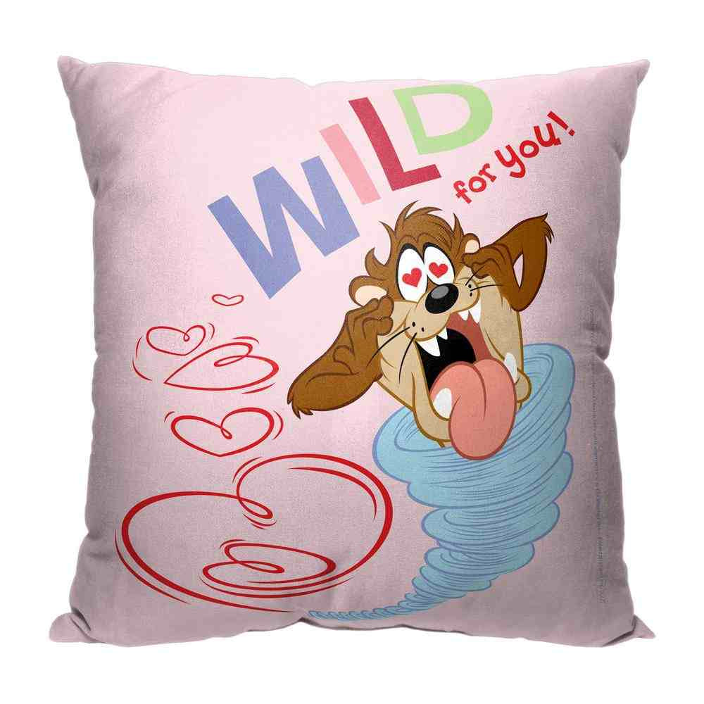 Warner Bros. Looney Tunes Wild For You Throw Pillow 18x18 Inches