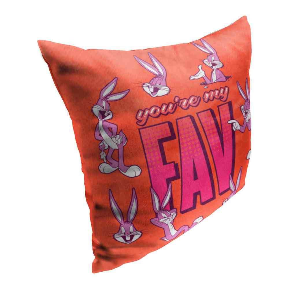 Warner Bros. Looney Tunes Youre My Fav Throw Pillow 18x18 Inches