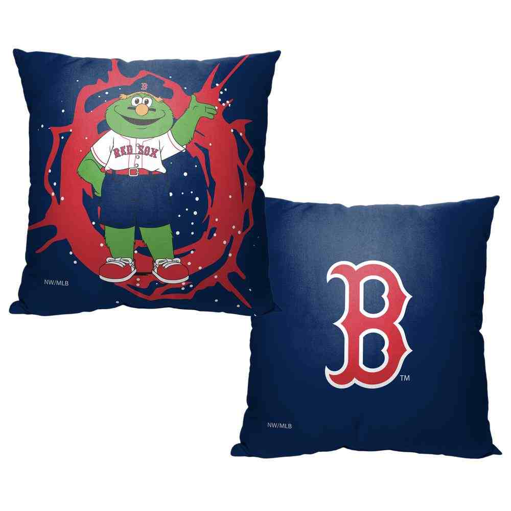 MLB Boston Red Sox Mascot Throw Pillow 18x18 Inches