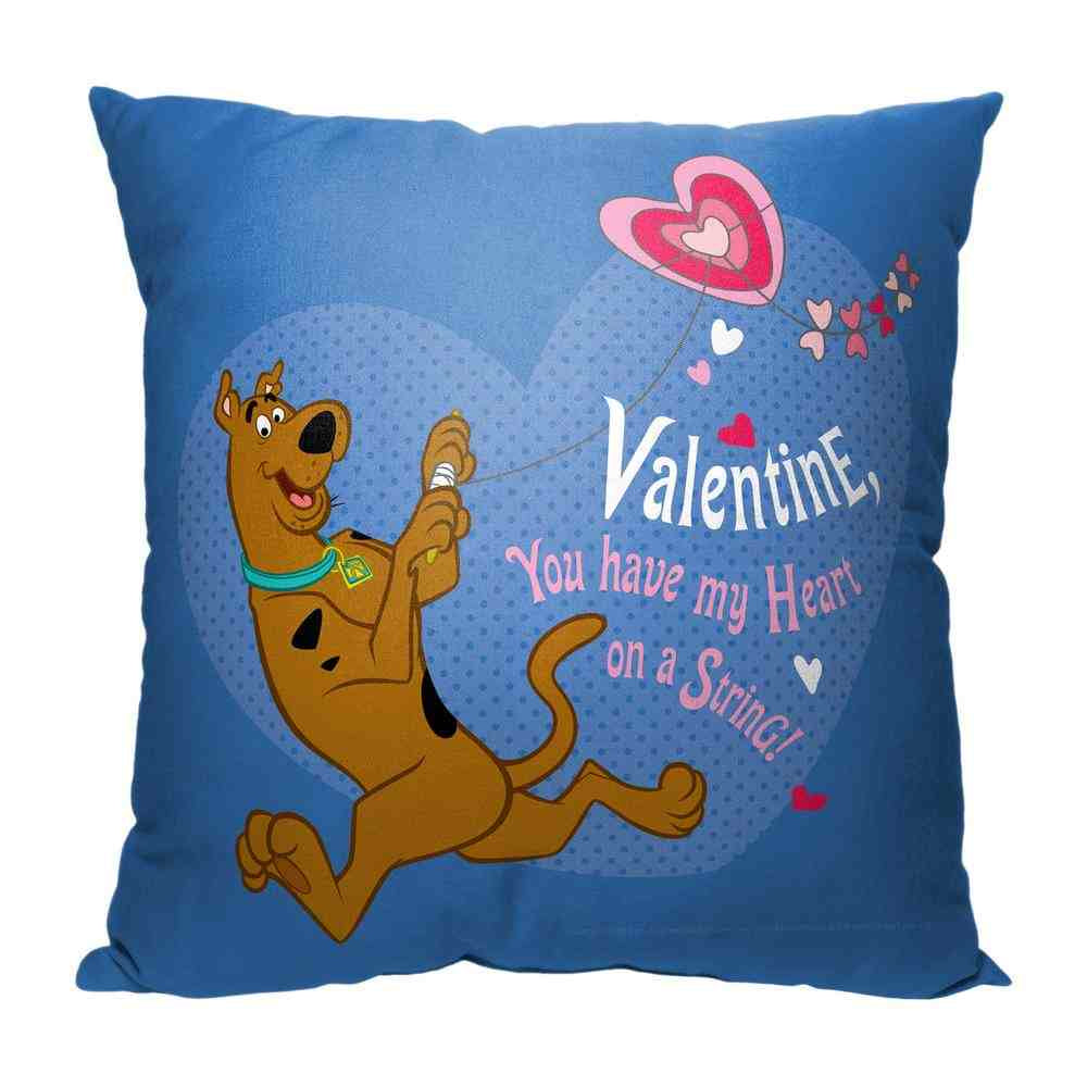 Warner Bros. Scooby-Doo Heart On A String Throw Pillow 18x18 Inches