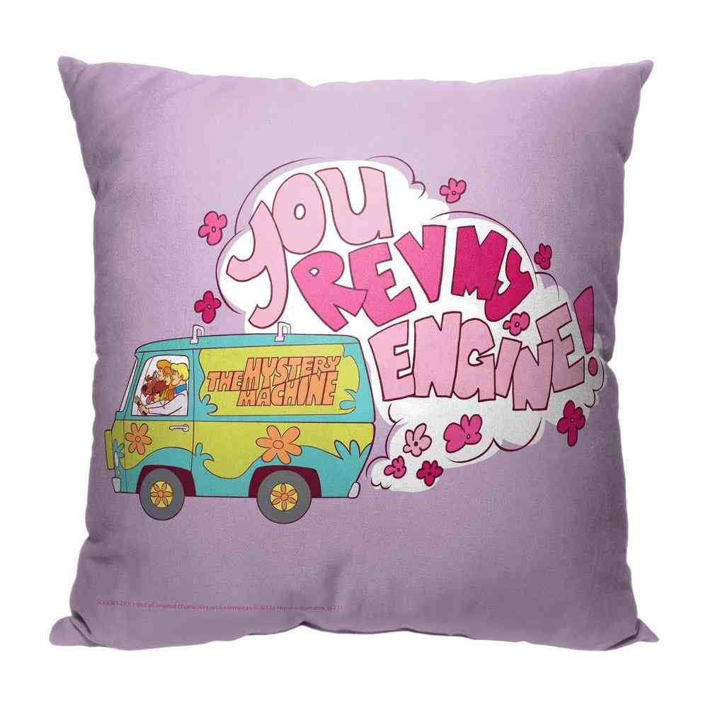 Warner Bros. Scooby-Doo Rev My Engine Throw Pillow 18x18 Inches