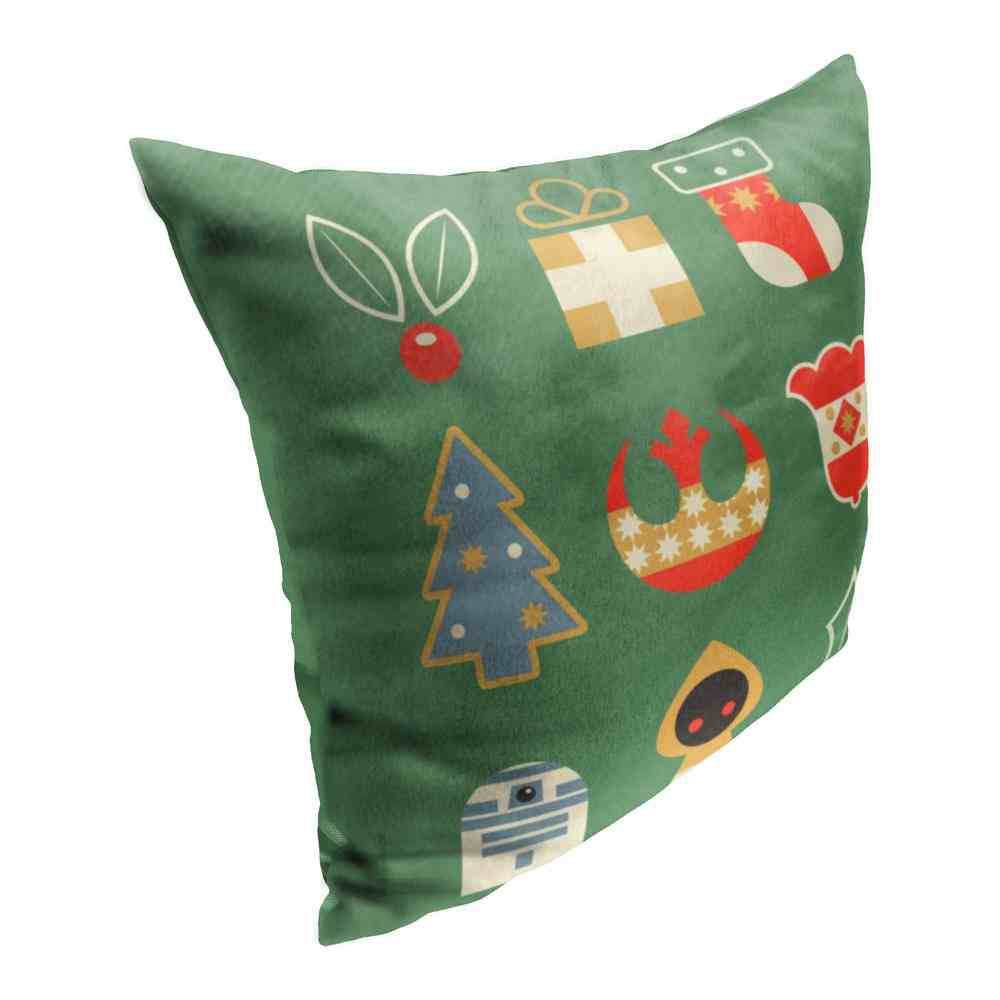 Disney Star Wars Classic A Star Wars Holiday Throw Pillow 18x18 Inches