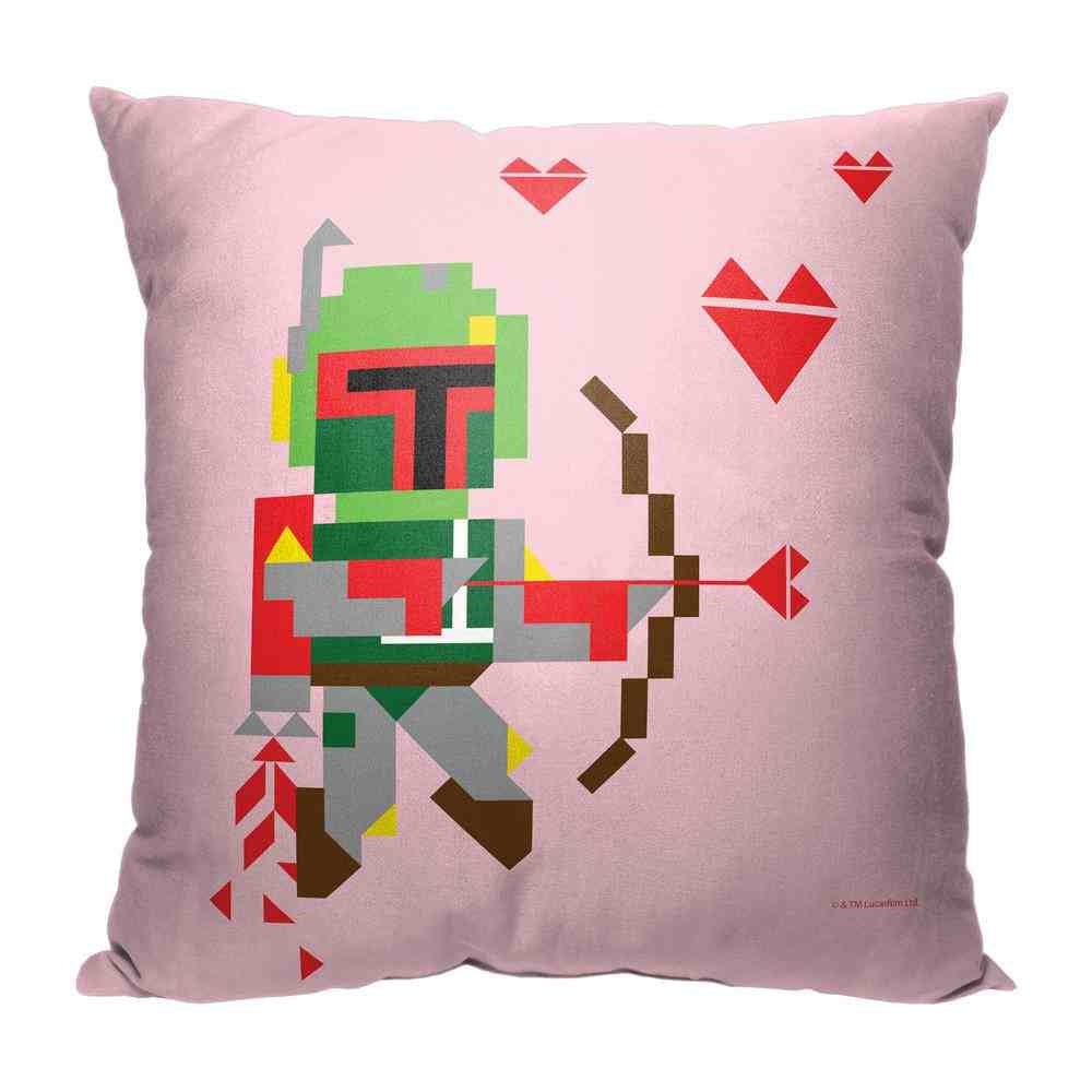 Disney Star Wars Bounty Hunter Of Love Throw Pillow 18x18 Inches