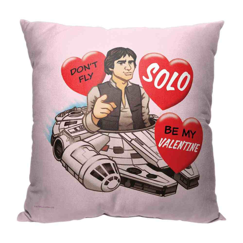 Disney Star Wars Don't Fly Solo Throw Pillow 18x18 Inches