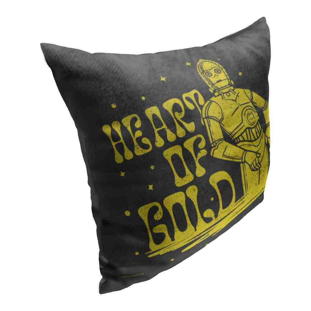 Disney Star Wars Heart Of Gold Throw Pillow 18x18 Inches