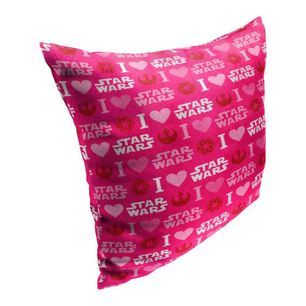 Disney Star Wars I Love Star Wars Throw Pillow 18x18 Inches