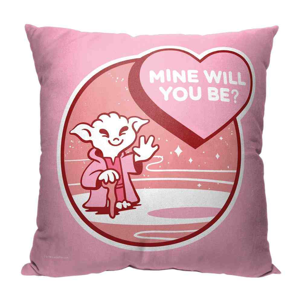 Disney Star Wars Mine Will You Be Throw Pillow 18x18 Inches