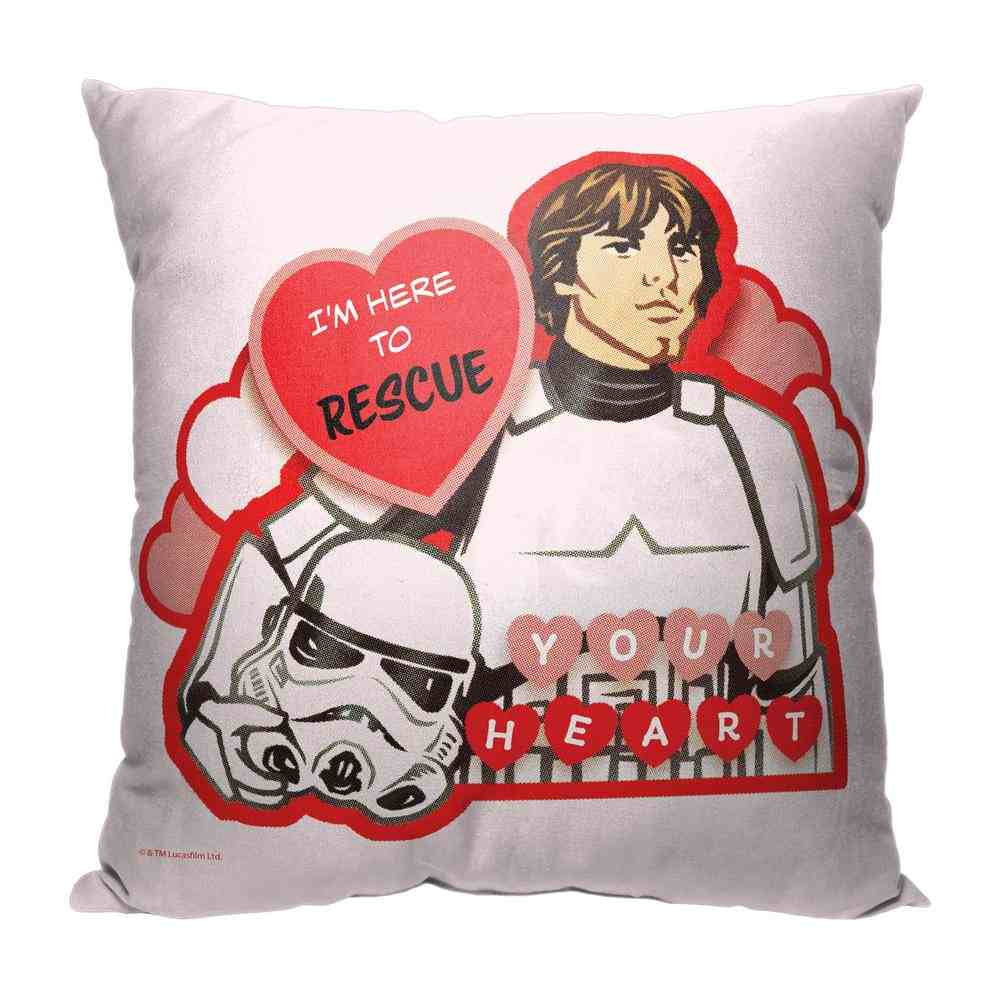 Disney Star Wars Rescuer Of Your Heart Throw Pillow 18x18 Inches