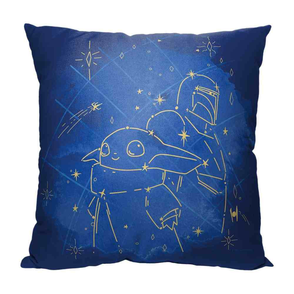 Disney Star Wars The Mandalorian Written In The Stars Throw Pillow 18x18 Inches