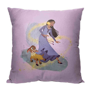 Disney Wish Frolicking Friends Throw Pillow 18x18 Inches