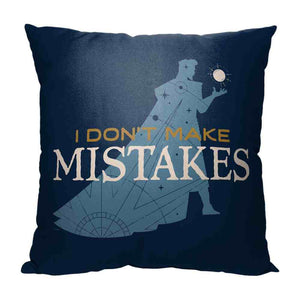 Disney Wish I Don't Make Mistakes Throw Pillow 18x18 Inches