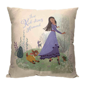 Disney Wish Kidding Around Throw Pillow 18x18 Inches