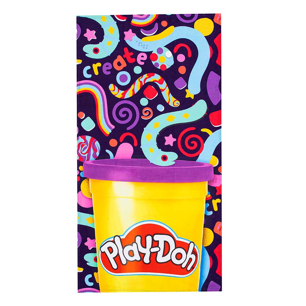 Hasbro Play Doh The Dough Beach Towel 30x60 Inches