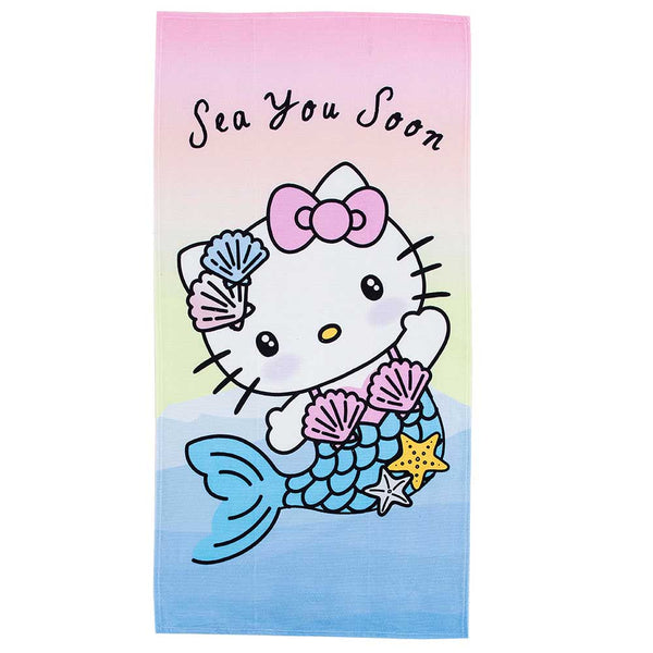 Universal Studios Hello Kitty Town Bus Beach Towel 30 good x 60