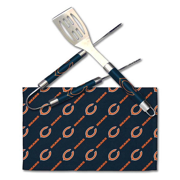 NFL Chicago Bears 3 Piece BBQ Utensil Set