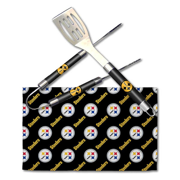 NFL Pittsburgh Steelers 3 Piece BBQ Utensil Set