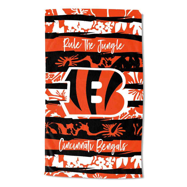 NFL Cincinnati Bengals Pocket Beach Towel 35 x 60 Inches
