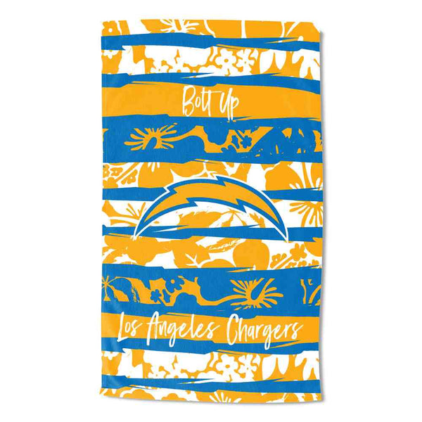 NFL Los Angeles Chargers Pocket Beach Towel 35 x 60 Inches