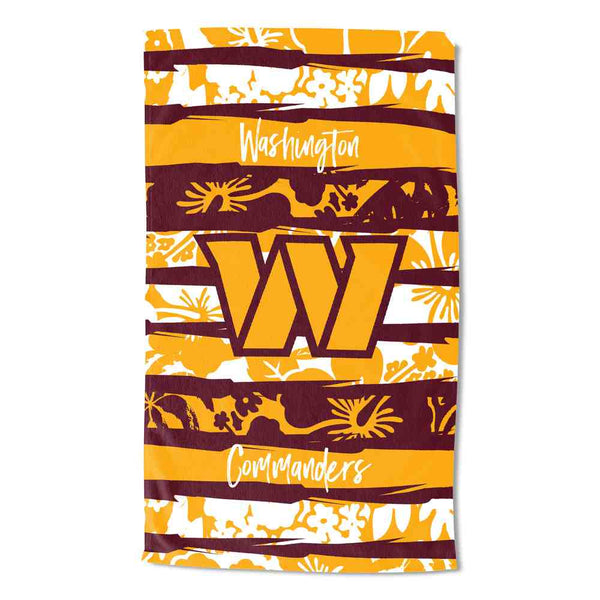 NFL Washington Commanders Pocket Beach Towel 35 x 60 Inches