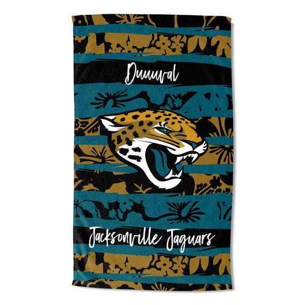 NFL Jacksonville Jaguars Pocket Beach Towel 35 x 60 Inches