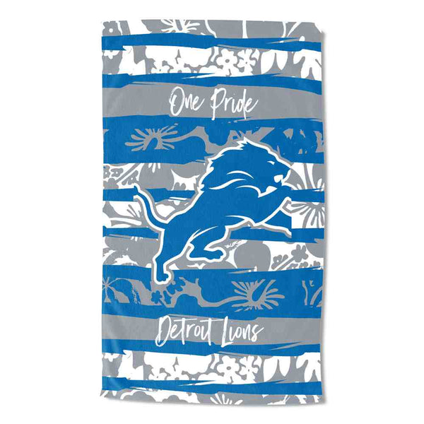 NFL Detroit Lions Pocket Beach Towel 35 x 60 Inches