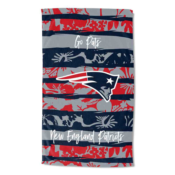 NFL New England Patriots Pocket Beach Towel 35 x 60 Inches