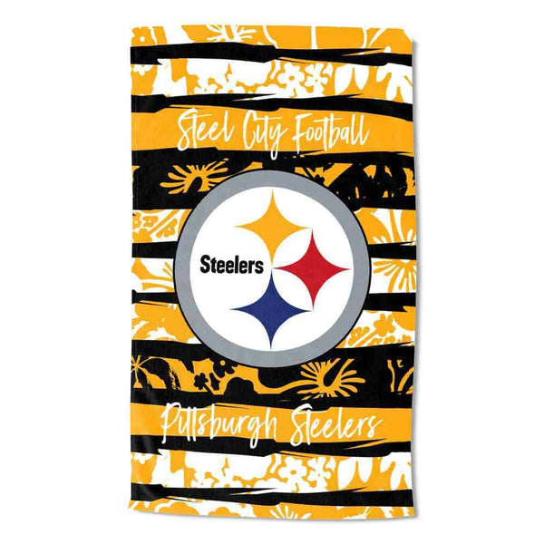 NFL Pittsburgh Steelers Pocket Beach Towel 35 x 60 Inches