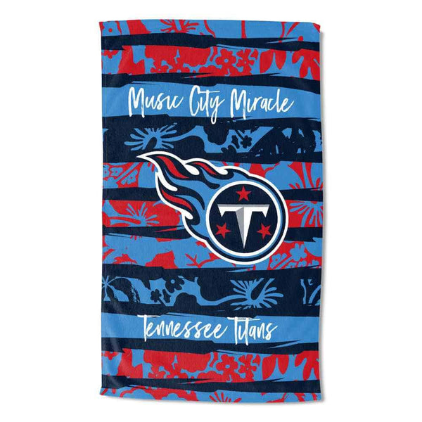 NFL Tennessee Titans Pocket Beach Towel 35 x 60 Inches