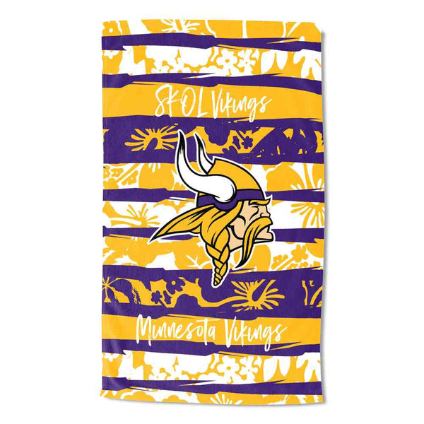 NFL Minnesota Vikings Pocket Beach Towel 35 x 60 Inches