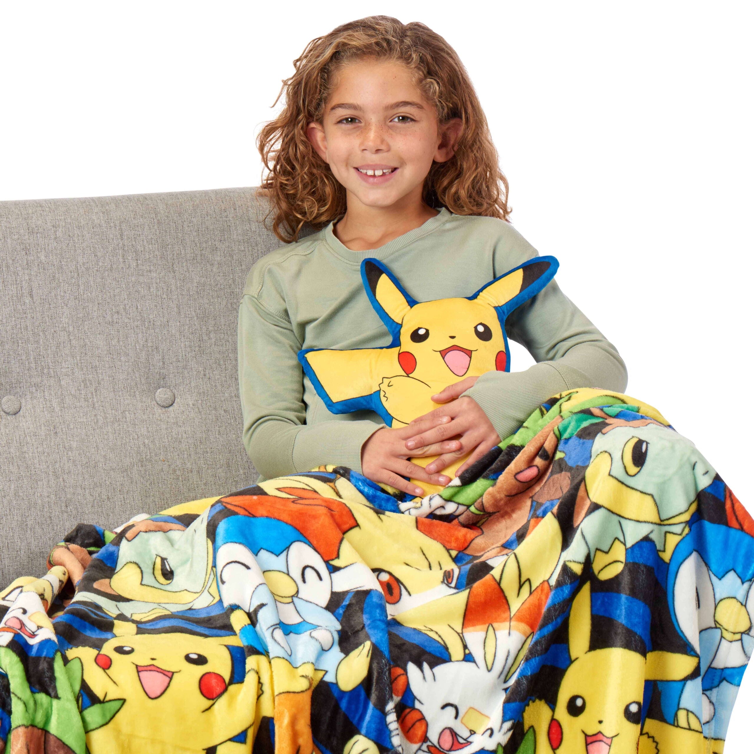 Pokemon Kids Hugger with Silk Touch Throw Blanket 50x60 Inches