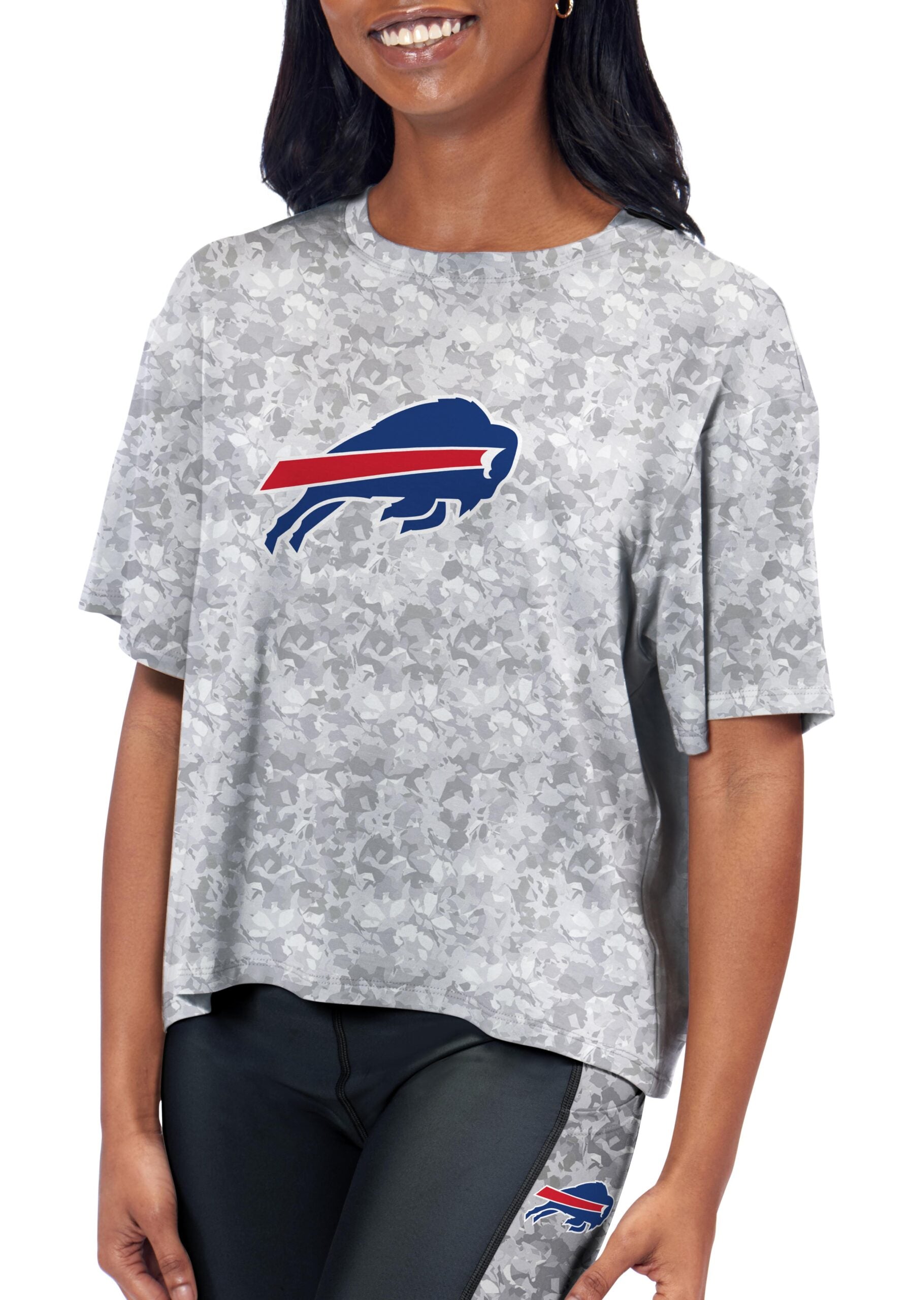 Buffalo Bills Certo Women's Turnout T-Shirt - Gray