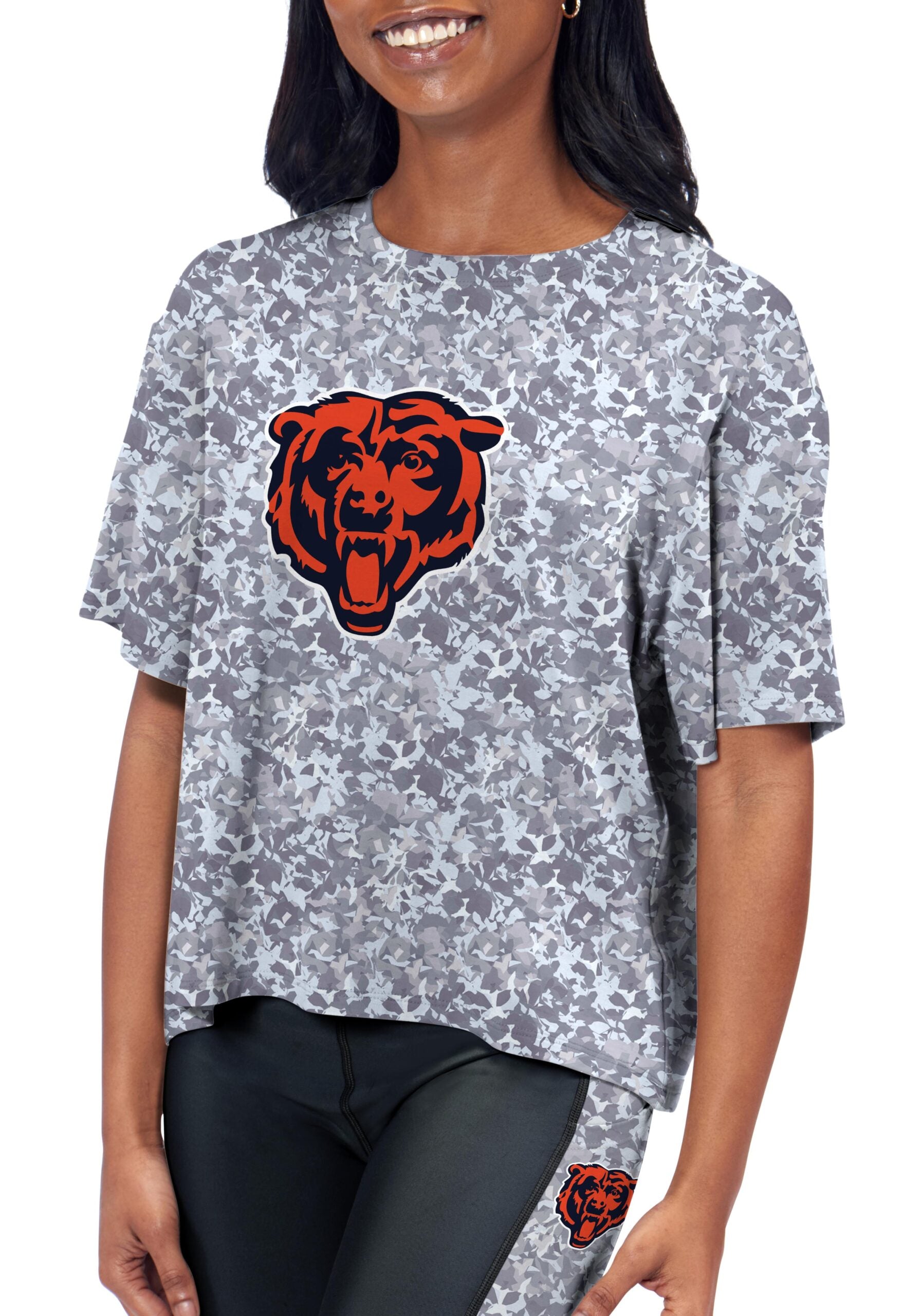 Chicago Bears Certo Women's Turnout T-Shirt - Charcoal